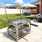Adjustable Charcoal Rotating Grill | Auto Rotary BBQ